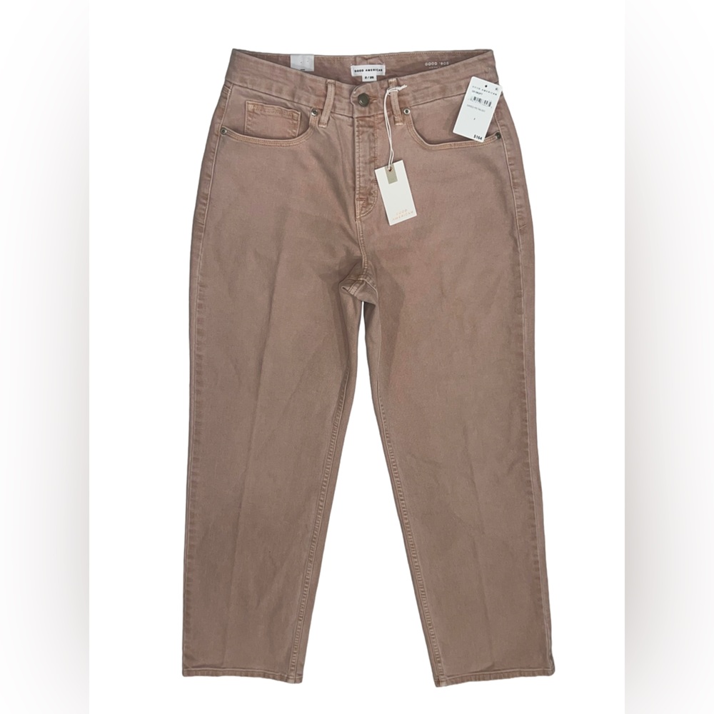 Good American Good 90s Mid Rise Relaxed Baggy Jeans in Dried Petal Size 2/26 NWT - Picture 5 of 10
